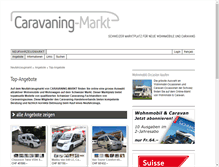 Tablet Screenshot of caravaning-markt.ch
